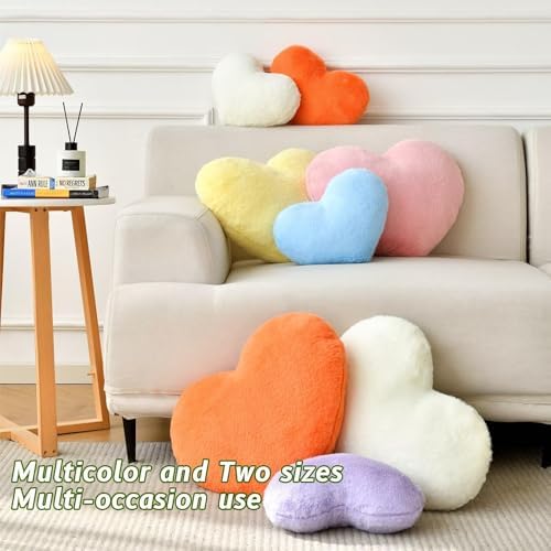 Black Throw Pillows, Cute Heart Pillow, Decorative Pillows - Image 5