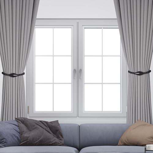 Meplait Magnetic Curtain Tiebacks, 2 Pack Boho Curtain Tie Backs - Image 5