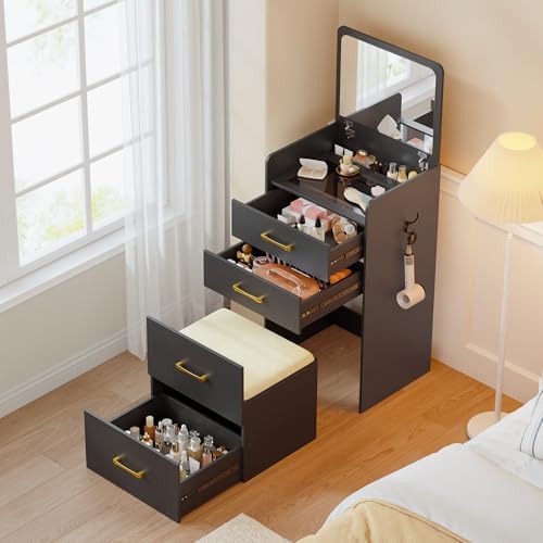 Lvifur Small 3-in-1 Vanity Desk by LVifurSmartFurniture