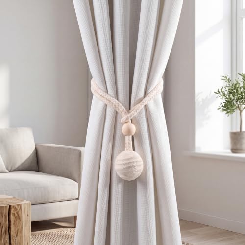 2 Pack Curtain Tie Backs, Curtain Rope Tieback - Image 2
