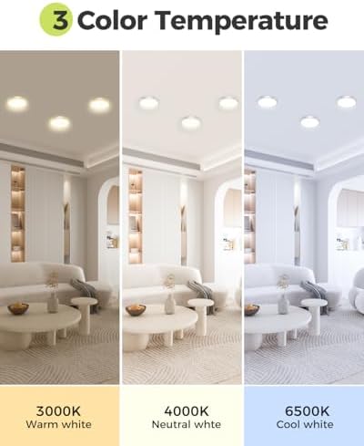 hepside 2Pack Dimmable Flush Mount Ceiling Light Fixture Brushed Nickel - Image 2
