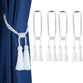 Magnetic Curtain Tiebacks Handmade Tassel Drapery Holdback by fenghuangwu