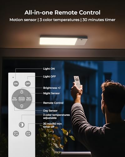 2 Pack Rechargeable Motion Sensor Ceiling Light, Cordless Closet Light - Image 3