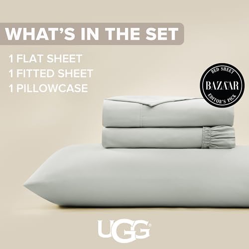 UGG Hedi Twin Sheets Set, Breathable & Cooling Sheet Set - Image 3
