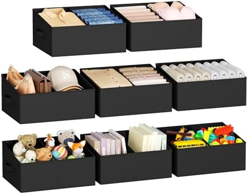 DIMJ Large Closet Shelf Organizer Bins 8 Packs by DiMJ