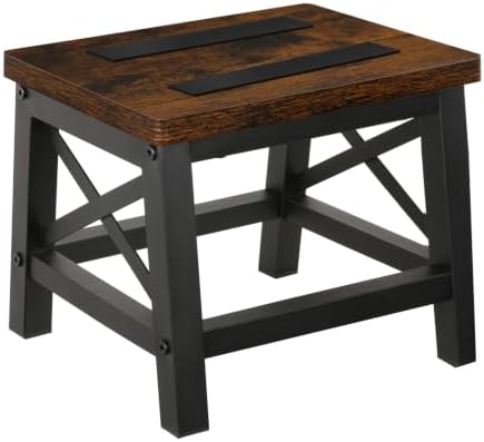 Wooden Step Stool for Adults and Kids, Step Stool for High Bed by YINMIT