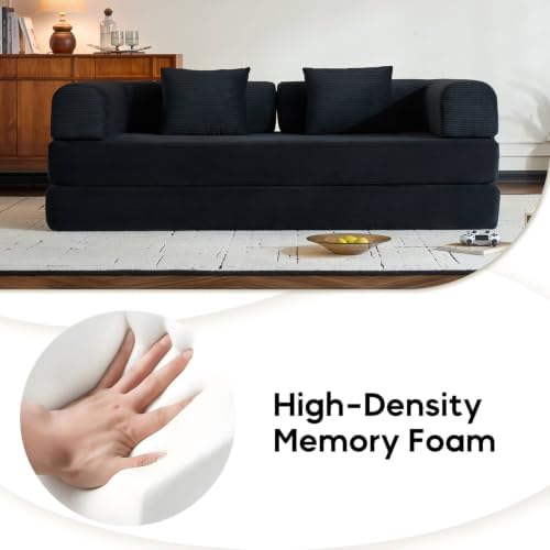78" Convertible Floor Sofa Bed, Boneless Couches - Image 3