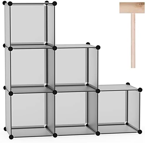 C&AHOME 6-Cube Storage Organizer Cube Shelf Closet Storage Bookcase by CAHOME