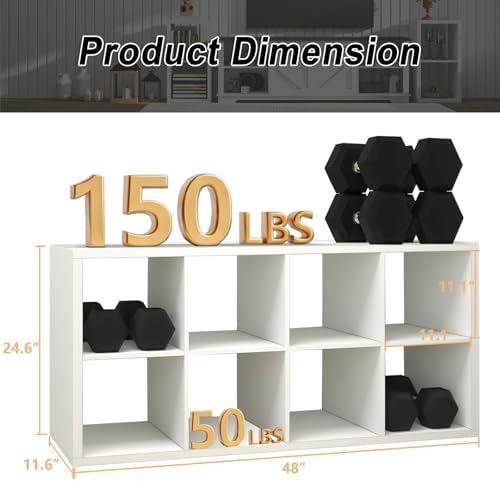 8 Cube Storage Organizer Shelf, 11 inch - Image 3