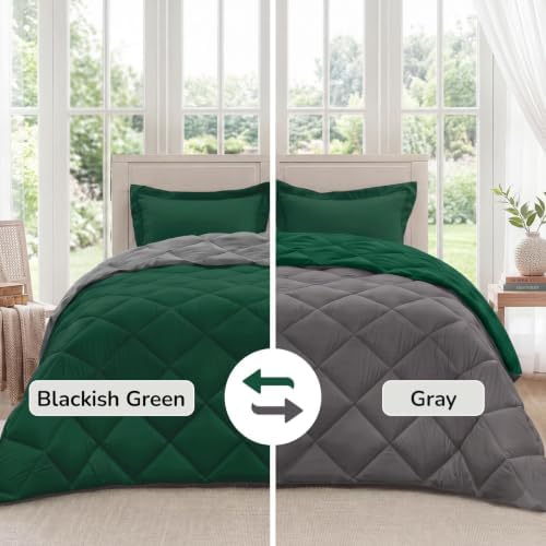 downluxe Twin Comforter Set Soft Reversible 2 Pieces - Image 2