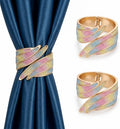 2 Pack Colorful Wings Curtain Tiebacks Wire Drawing Spring Clip Holders by BetterLifeinHouse