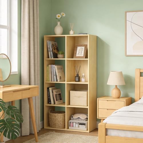 CTESNE【2026】 8 Cube Shelf with Anti-Tipping Kits + Reversible Open Back Bookcase - Image 4