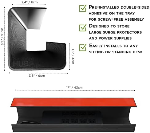 Scanfield Under Desk Cable Management Tray - Image 6