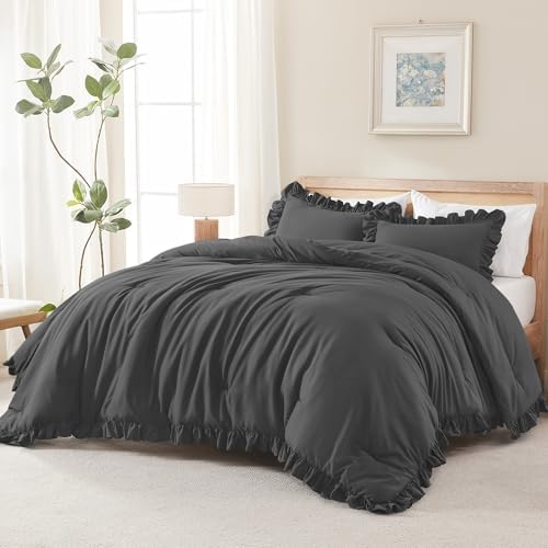 Andency Oversized King Ruffle Comforter Set - Image 4