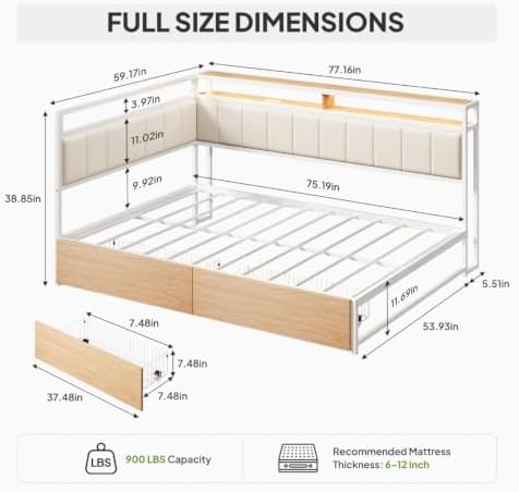 Welzona Full Corner Bed Frame - Image 2