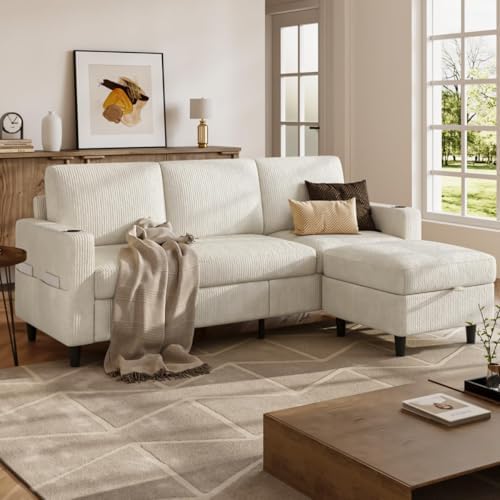 Convertible Sectional Couches for Living Room, 3 Seats L Shaped Sofa - Image 6