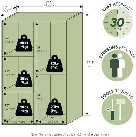 Furinno Reed 5-Cube Closet Organizer - Image 2