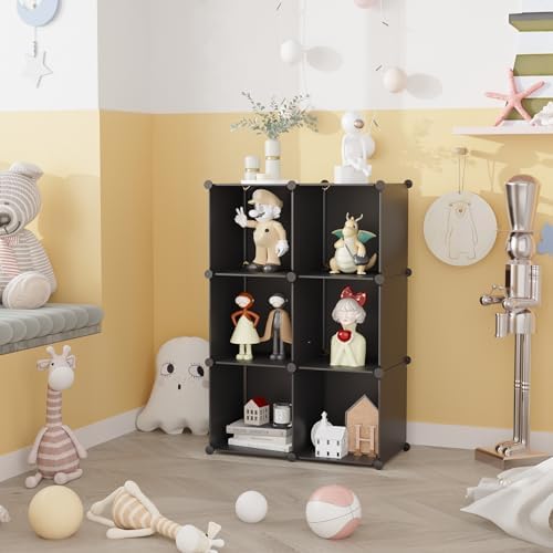 C&AHOME 6-Cube Storage Organizer Cube Shelf Closet Storage Bookcase - Image 4
