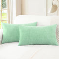 CaliTime Decorative Couch Throw Pillow Covers 20 X 12 Inches Grey Green by CaliTime
