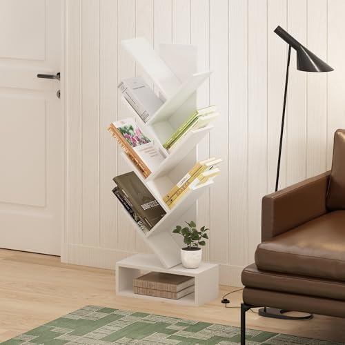 Furinno Tree Book Shelf, 7-Tier Bookshelf, Tree Bookcase - Image 2