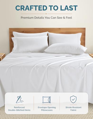 Casa Platino Cal King Sheets Set –100% Cotton Cal King Sheets - Image 7
