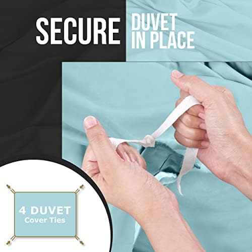 Duvet Cover Queen, 3 Piece Set, Extra Soft - Image 4