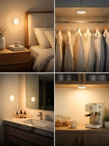 WILLED 3000K Dimmable Touch Lights, Battery Rechargeable Tap Lights, Magnet - Image 3