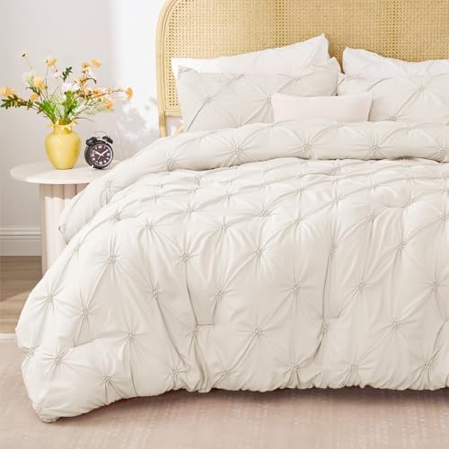 BEDELITE Twin Comforter Set Cream White, Fluffy & Soft Comforter - Image 2