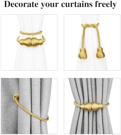 Magnetic Curtain Tiebacks Decorative Curtain Holders - Image 4