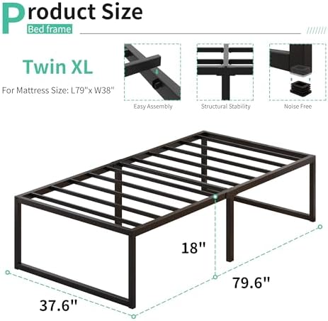 Lutown-Teen 18 Inch Twin XL Bed Frames - Image 2