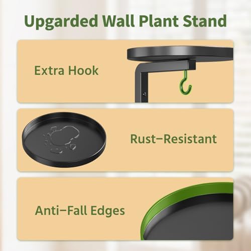 LASZOLA Plant Hanger Holder Window Shelf Wall Mounted Indoor - Image 4