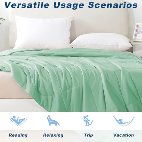 Cooling Comforter Queen Size, Double-Sided Cold Tech Fabric Quilted Bed - Image 5