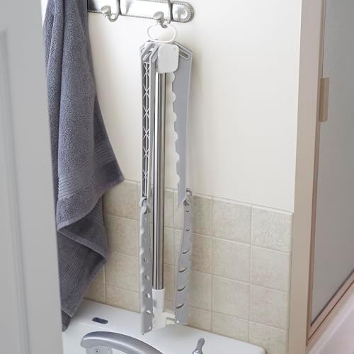 Household Essentials Grey 5006-1 Simple Indoor Tripod Clothes Drying Rack - Image 2