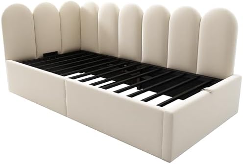 Merax Velvet Upholstered Lift Up Sofa Day Bed - Image 7