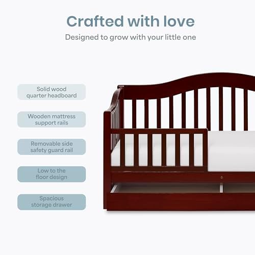 Dream On Me Toddler Day Bed in Cherry – Greenguard Gold & Baby Safety Alliance - Image 5