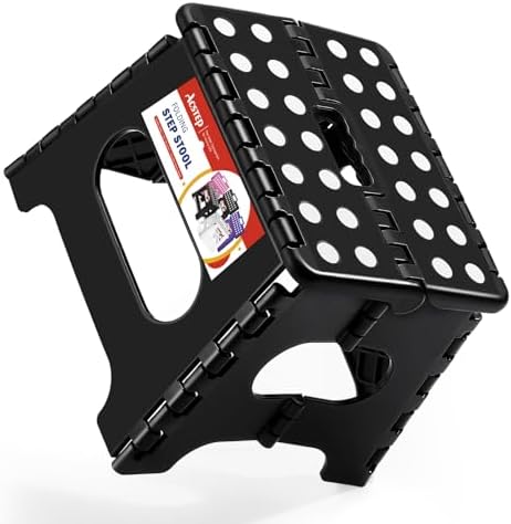Collapsible Step Stool 7.5 Inch, Small Folding Stool, 176 lbs by ACSTEP