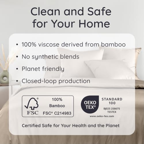 Bambaw Queen Sheet Set 6pcs – 100% Viscose Derived from Bamboo Bed Sheets Queen - Image 6