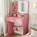 Small Makeup Vanity Desk with Mirror and Lights by Otterease