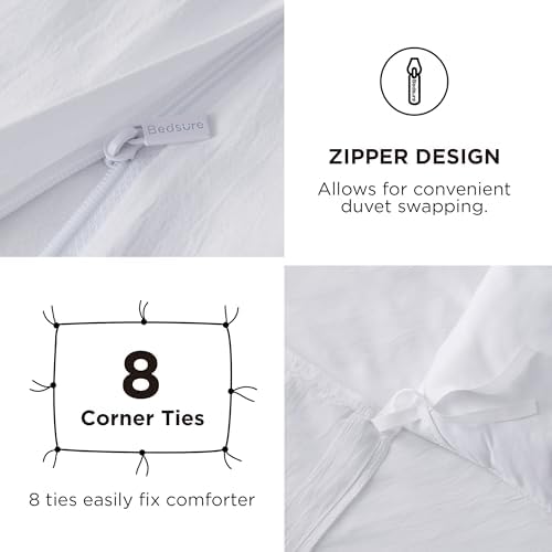 Bedsure Prewashed Duvet Cover Full - Image 5