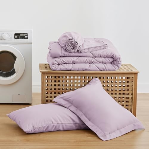 Love's cabin Twin Comforter Set, 5 Pieces Bed in a Bag - Image 6