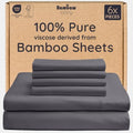 Bambaw 100% Viscose Derived from Bamboo Queen Size Sheet Set, 6 Piece Set by Bambaw
