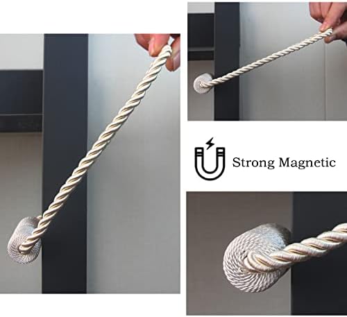 Magnetic Curtain Tiebacks Decorative Holdbacks Rope Tie Back Drapes Hangtty - Image 5