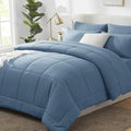 CozyLux Queen Comforter Set Dusty Blue by CozyLux