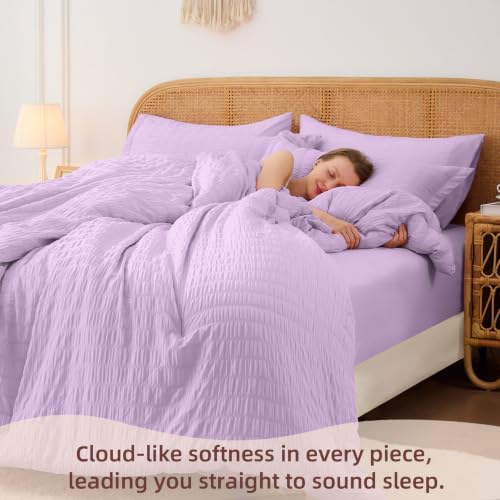 Queen Comforter Set with Sheets, 7 Pieces Bed in a Bag - Image 3