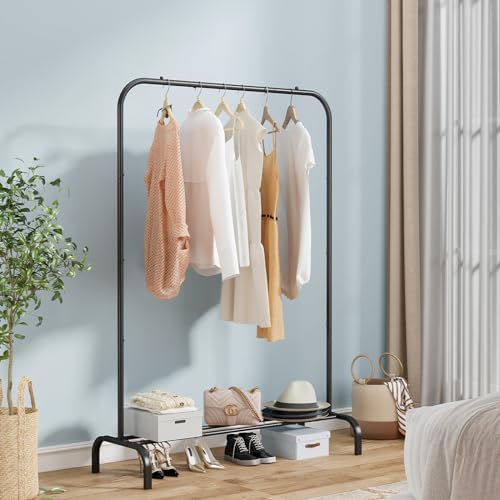 SUOERNUO Garment Racks with Bottom Shelf Clothing Rack - Image 3