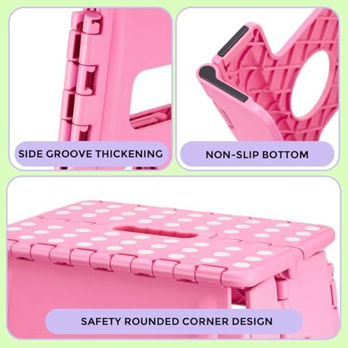 Dyforce Folding Step Stool 13 Inch, 300lbs Foldable Stool - Image 3