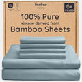 Bambaw King Sheet Set 6pcs – 100% Viscose Derived from Bamboo Sheets King Deep by Bambaw