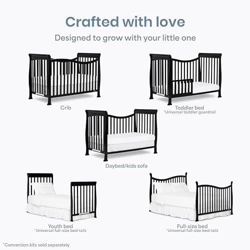 Dream On Me Violet 7-in-1 Crib to Full Size Bed - Image 4
