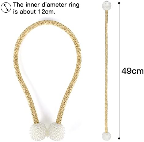8 Pack Magnetic Curtain Tiebacks - Image 2