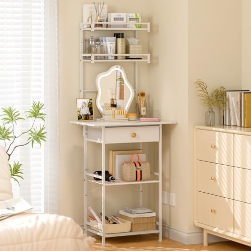 3IngSeagulls Small Vanity Desk Without Mirror, Makeup Vanity Table - Image 3